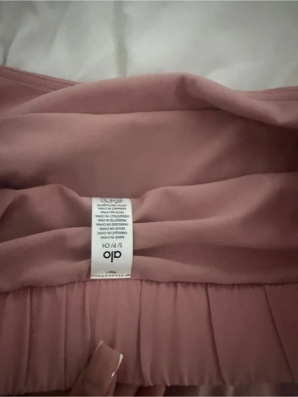 ALO Yoga Dusty Rose Athletic Skort